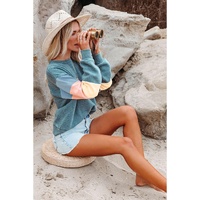 Azura Exchange Long Sleeve Colorblock Sweatshirt - 2XL thumbnail