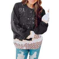 Azura Exchange Bleached Leopard Pullover Sweatshirt - M thumbnail