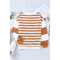 Azura Exchange Drop Shoulder Striped Pullover Sweatshirt - XL thumbnail