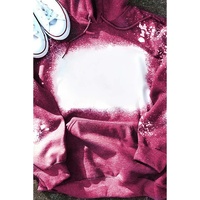 Azura Exchange Leopard Bleached Hoodie with Pocket - L thumbnail
