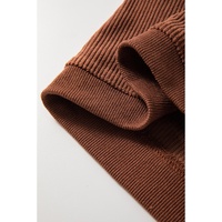 Chestnut Ribbed Corduroy Oversized Sweatshirt - 2XL thumbnail