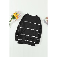 Azura Exchange Abstract Striped Long Sleeve Sweatshirt - S thumbnail