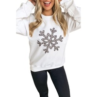 Azura Exchange Leopard Snowflake Pullover Sweatshirt - 2XL thumbnail