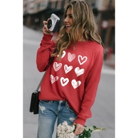 Azura Exchange Hearts Print Crewneck Sweatshirt - XL thumbnail