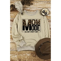 Azura Exchange Leopard Print Long Sleeve Sweatshirt - S thumbnail