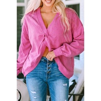 Azura Exchange Twist Open Back Oversized Sweatshirt - L thumbnail
