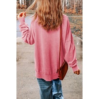 Azura Exchange Oversized Ribbed Trim Sweatshirt - M thumbnail