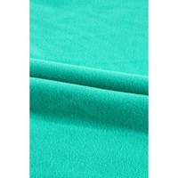 Aruba Blue Fleece Lined Half Zipper Kangaroo Pockets Loose Hoodie - 2XL thumbnail