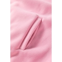 Pink Colorblock Patchwork Half Zip Oversized Sherpa Hoodie - S thumbnail