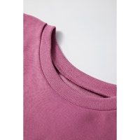 Valerian Solid Fleece Lined Drop Shoulder High Low Sweatshirt - 2XL thumbnail