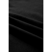 Black Zip-up Stand Neck Kangaroo Pocket Sweatshirt - M thumbnail