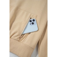 Parchment Zipped Pocket Cozy Drawstring Hoodie - 2XL thumbnail