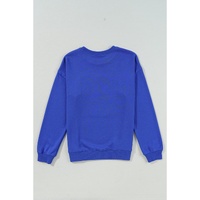 Dark Blue Game Day Crew Neck Graphic Pullover Sweatshirt - XL thumbnail