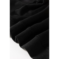 Black Thanksgiving Turkey Graphic Drop Shoulder Sweatshirt - S thumbnail