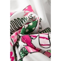 Beige MERRY Christmas Printed Drop Shoulder Pullover Sweatshirt - M thumbnail