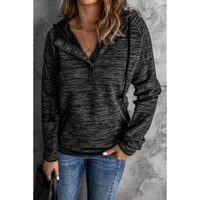 Azura Exchange Button Snap Neck Pullover Hoodie - M thumbnail