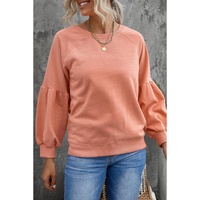 Azura Exchange Patchwork Sleeve Pullover Sweatshirt - S thumbnail