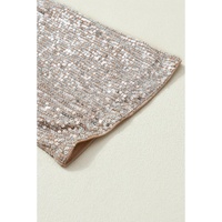 Apricot Sequin 3/4 Sleeve Open Front Duster Kimono - M thumbnail