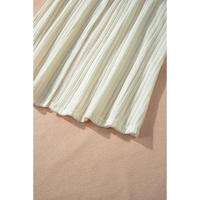 Beige Textured Lantern Sleeve Open Kimono - S thumbnail