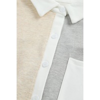 Azura Exchange Colorblock Knit Shirt with Contrast Trim - M thumbnail