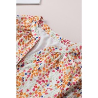Azura Exchange Boho Floral Print Button Front Shirt - XL thumbnail