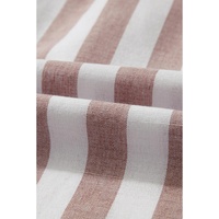 Khaki Stripe Casual Button Down Sleeveless Shirt - L thumbnail