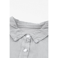 Azura Exchange Denim Shirt with Turn-down Collar - XL thumbnail