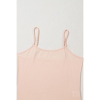 Red Mesh Floral Printed Slim Fit Tank Top - L thumbnail