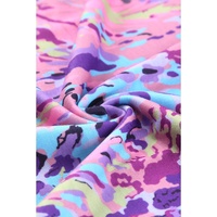 Multicolor Tropical Floral Print Racerback Tank Top - S thumbnail