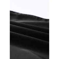 Black Deep V Neck Loose Tank Top - S thumbnail