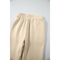 Parchment Solid Color Hoodie and High Waist Pants Two Piece Activewear - 2XL thumbnail