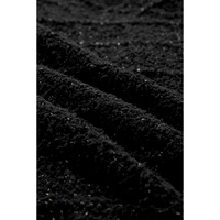 Black Shimmer Flap Pocket Button up Cardigan - XL thumbnail