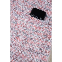 Pink Multicolor Confetti Open Front Knit Cardigan - L thumbnail