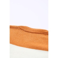 Open Front Pocketed Colorblock Cardigan - M thumbnail