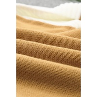 Two-Tone Chevron Pullover Sweater - L thumbnail