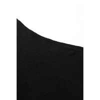 Azura Exchange Black Striped Long Sleeve Knit Sweater - S thumbnail