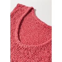 Flamingo Textured Knit U Neck Slim Fit Sweater Vest - S thumbnail