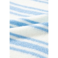 Sky Blue Stripe Boxy Fit Wide Sleeve Sweater T Shirt - XL thumbnail