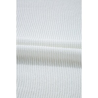 Jet Stream Solid Color Sweater Tee with Side Slits - S thumbnail