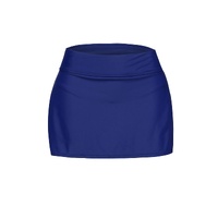 Plus Size Navy Blue Skirted Swim Bikini Bottom - 4XL thumbnail