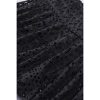 Black Crochet Lace Skirted Bikini Bottom - L thumbnail