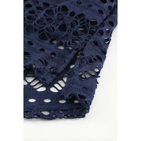 Blue Lace Shorts Attached Swim Bottom - M thumbnail