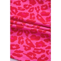 Rose Leopard Drawstring Side Tankini 2pcs Swimsuit - XL thumbnail