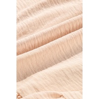 Oatmeal Crossover Backless Bodice Tiered Maxi Dress - L thumbnail
