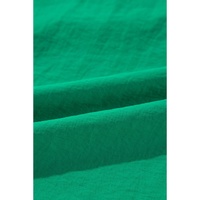 Bright Green Embroidered Ruffled Trim 3/4 Sleeve V Neck Mini Dress - XL thumbnail