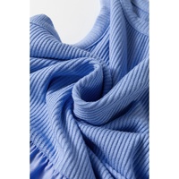 Myosotis Ribbed Vest Patchwork Tiered Midi Dress with Pockets - L thumbnail