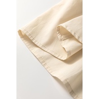 Khaki Stripe Two-in-one Collared Cap Sleeve Patchwork Loose Mini Dress - L thumbnail
