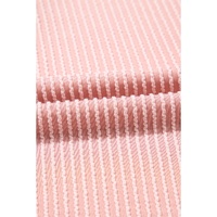Blossom Corded Knit Crew Neck Puff Sleeve Shift Mini Dress - L thumbnail
