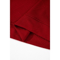 Red Dahlia Textured Loose Fit T Shirt and Drawstring Pants Set - L thumbnail