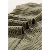 Laurel Green Fringe Trim Textured Short Two Piece Set - XL thumbnail